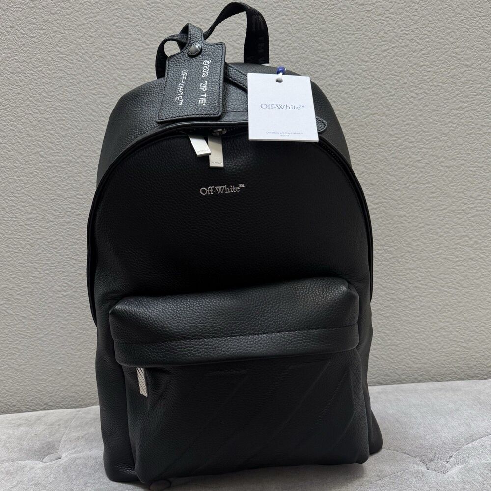 OFF-WHITE c/o Virgil Abloh Classic Dome Calf Leather Backpack